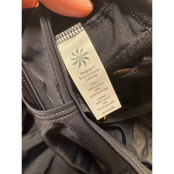 Athleta women's swim side scrunch Tankini/bikini, size 34 B/C; Black - Picture 9 of 9